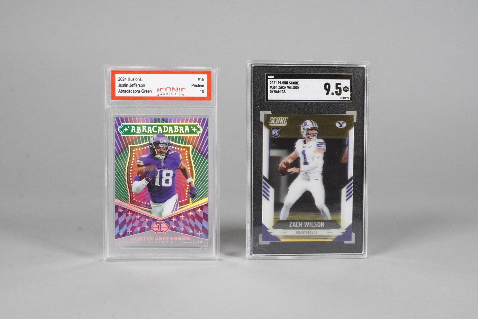 2 NFL football cards: 2 NFL football cards.
