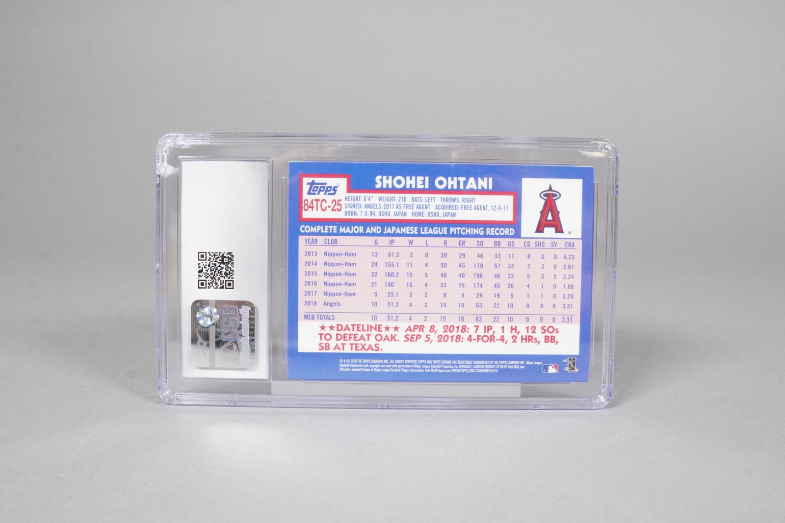 2 Shohei Ohtani baseball cards graded - 5