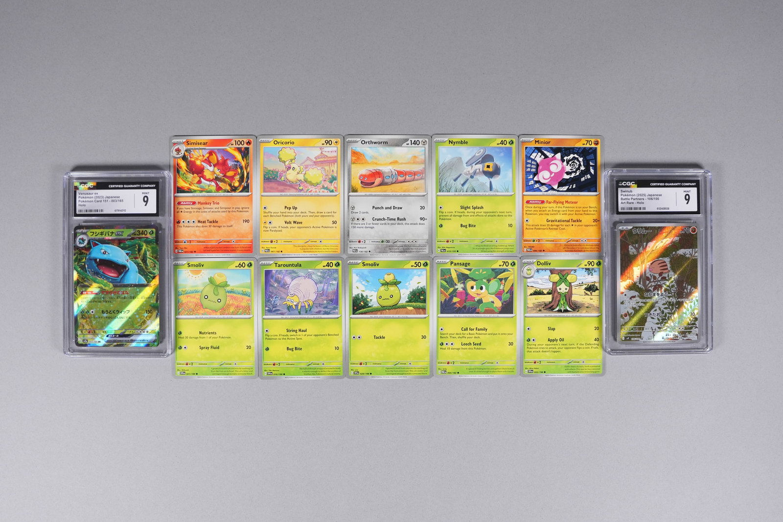 Lots Pokemon cards graded: Lots Pokemon cards, some are graded.