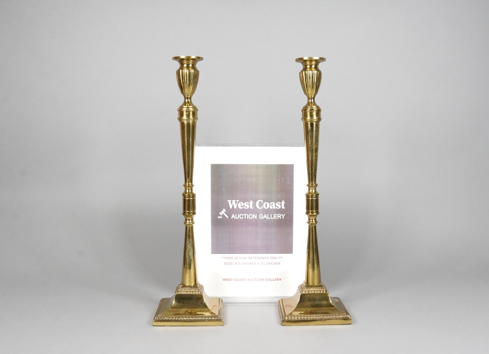 2 heavy brass candle holder - 2