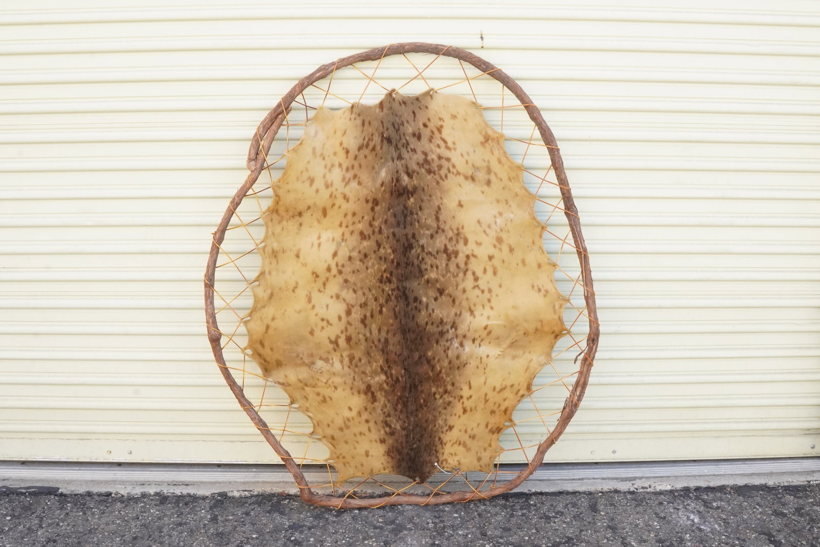Antique large Native American hide work - 5