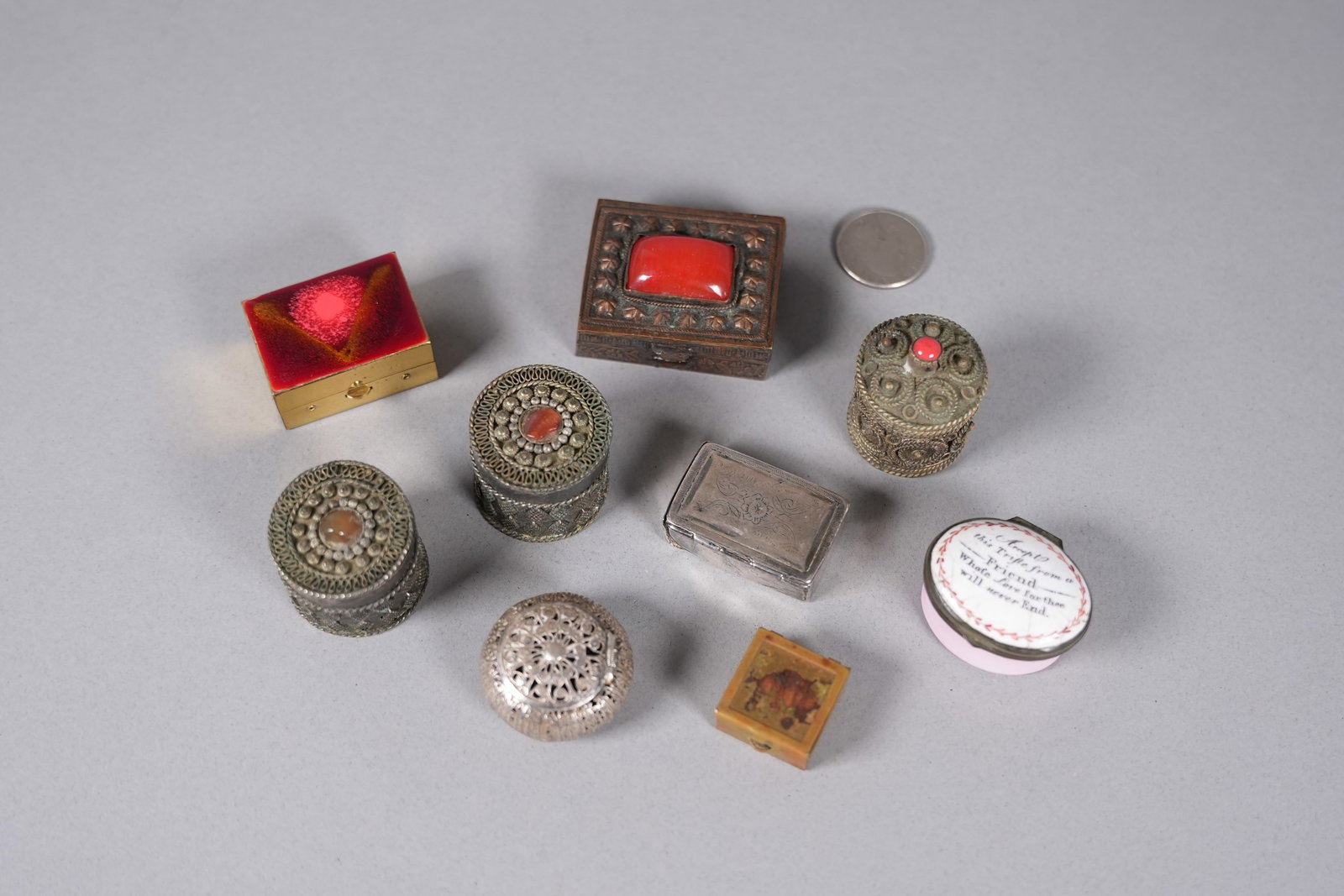 Lots antique fine boxes - 2