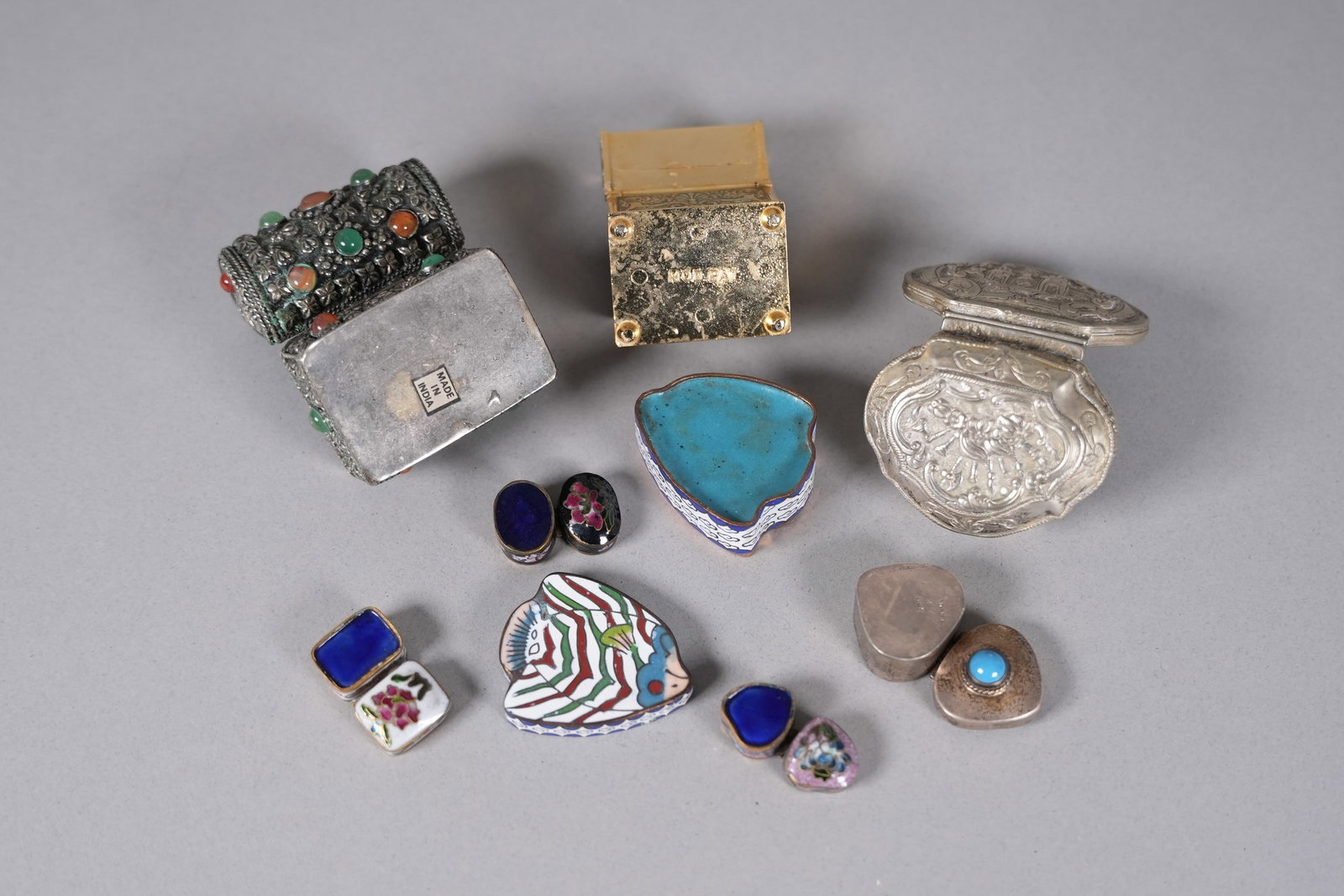 Lots antique fine boxes - 5