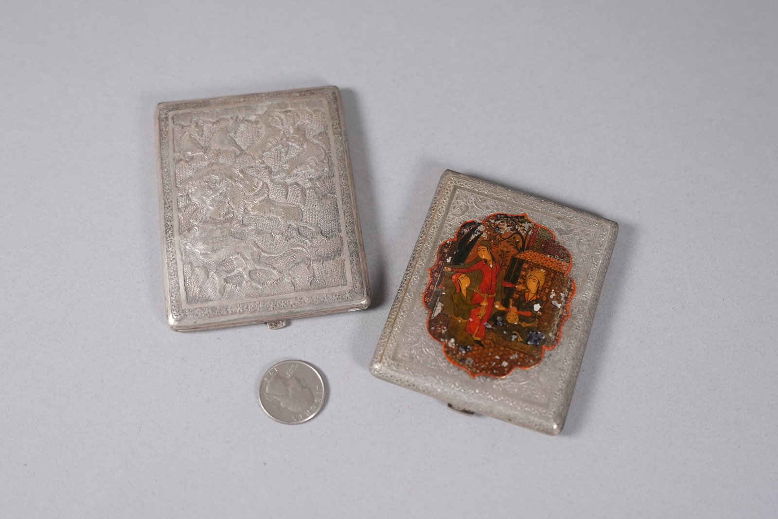 Lots antique cigarette case - 2