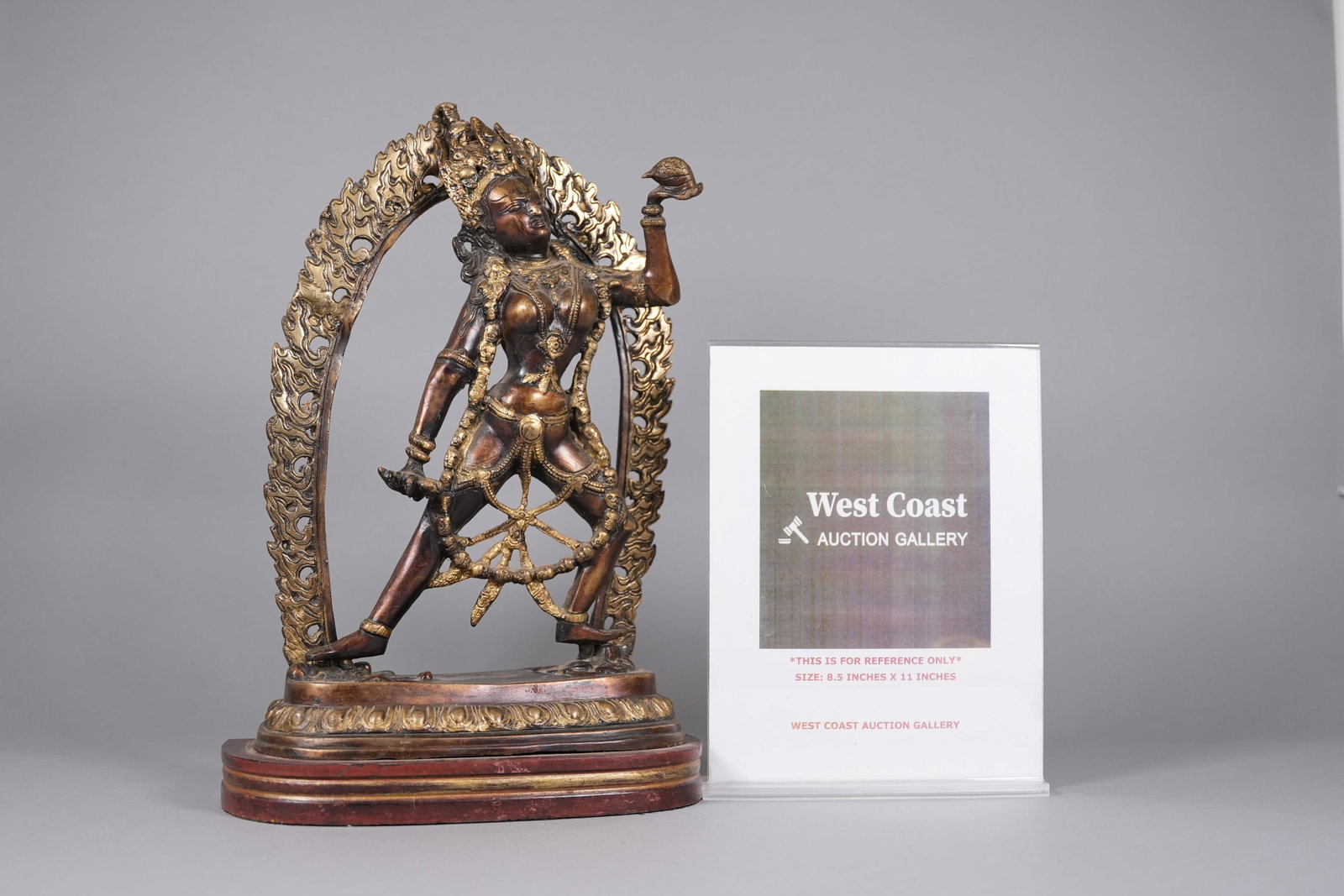 Tibetan antique deity statue - 2