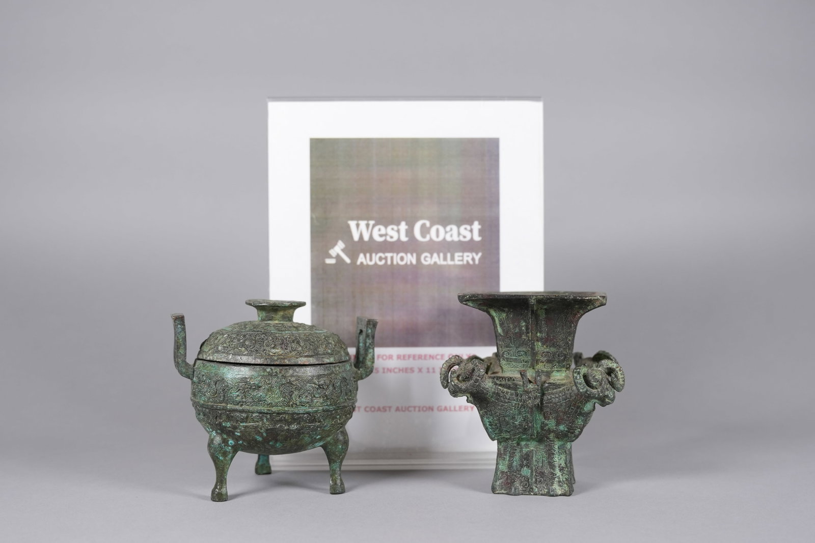 2 Chinese bronze vessels - 2