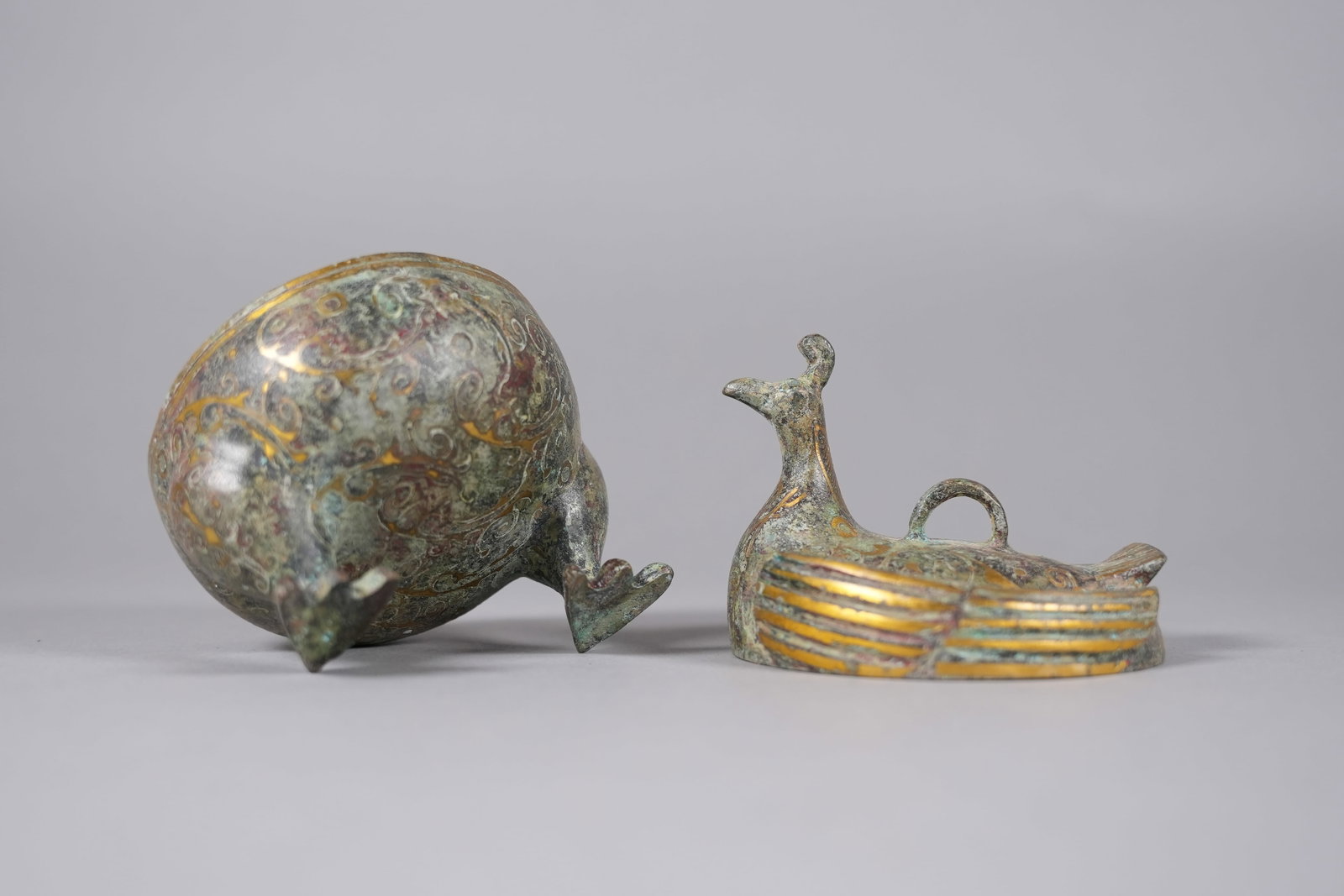 2 Chinese bronze vessels - 6