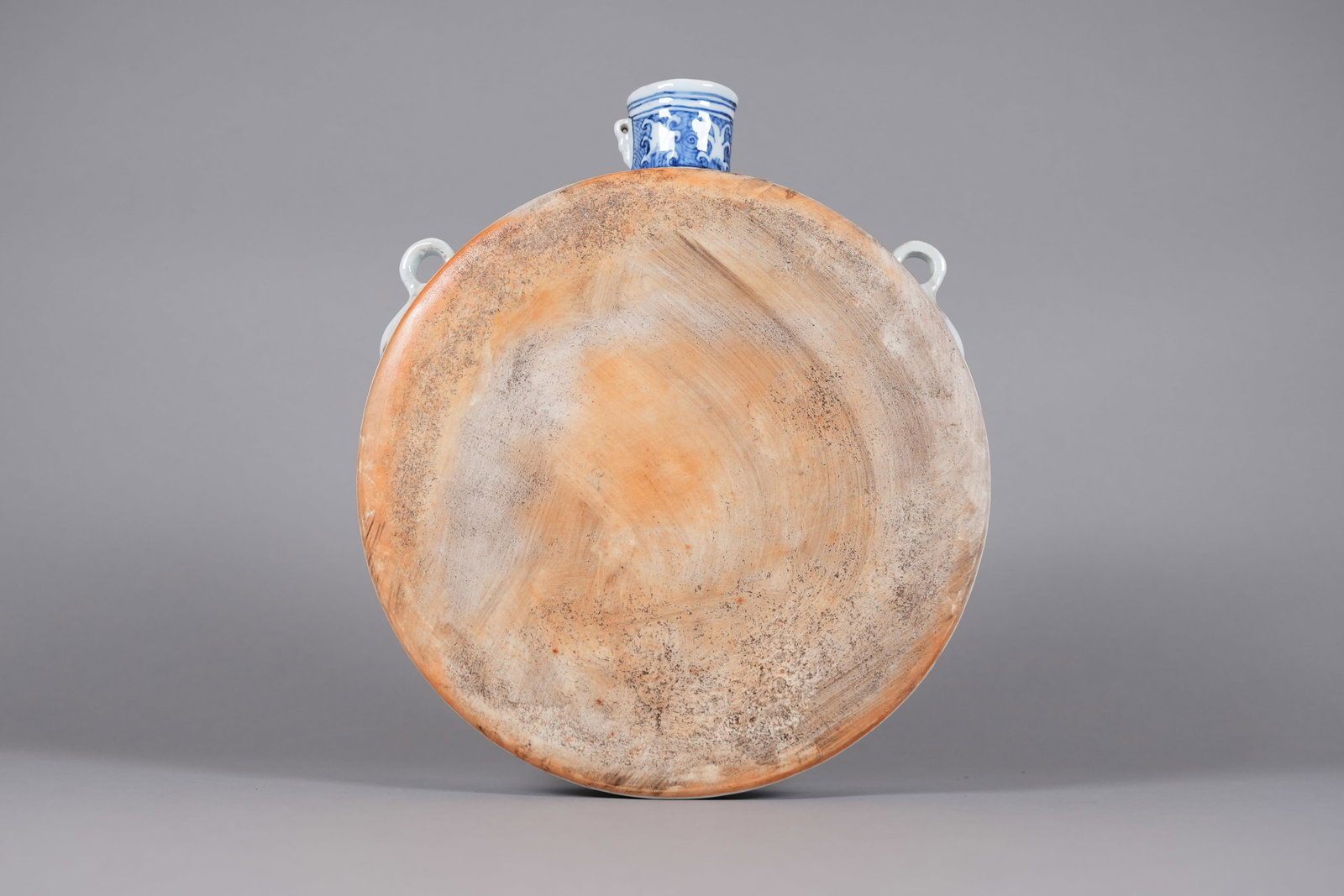 Chinese fine b/w flask vase - 4