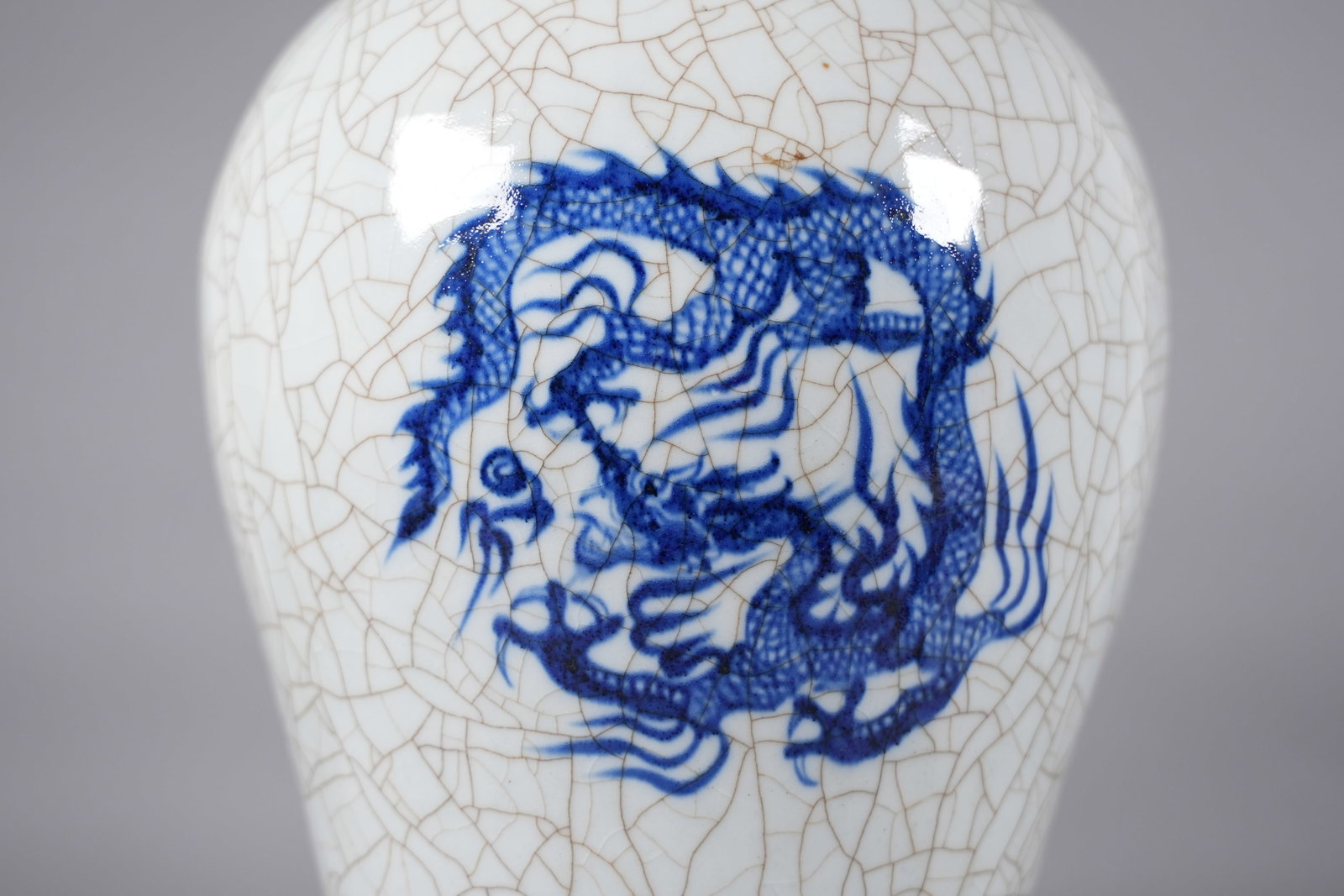 Chinese fine crackled vase - 5