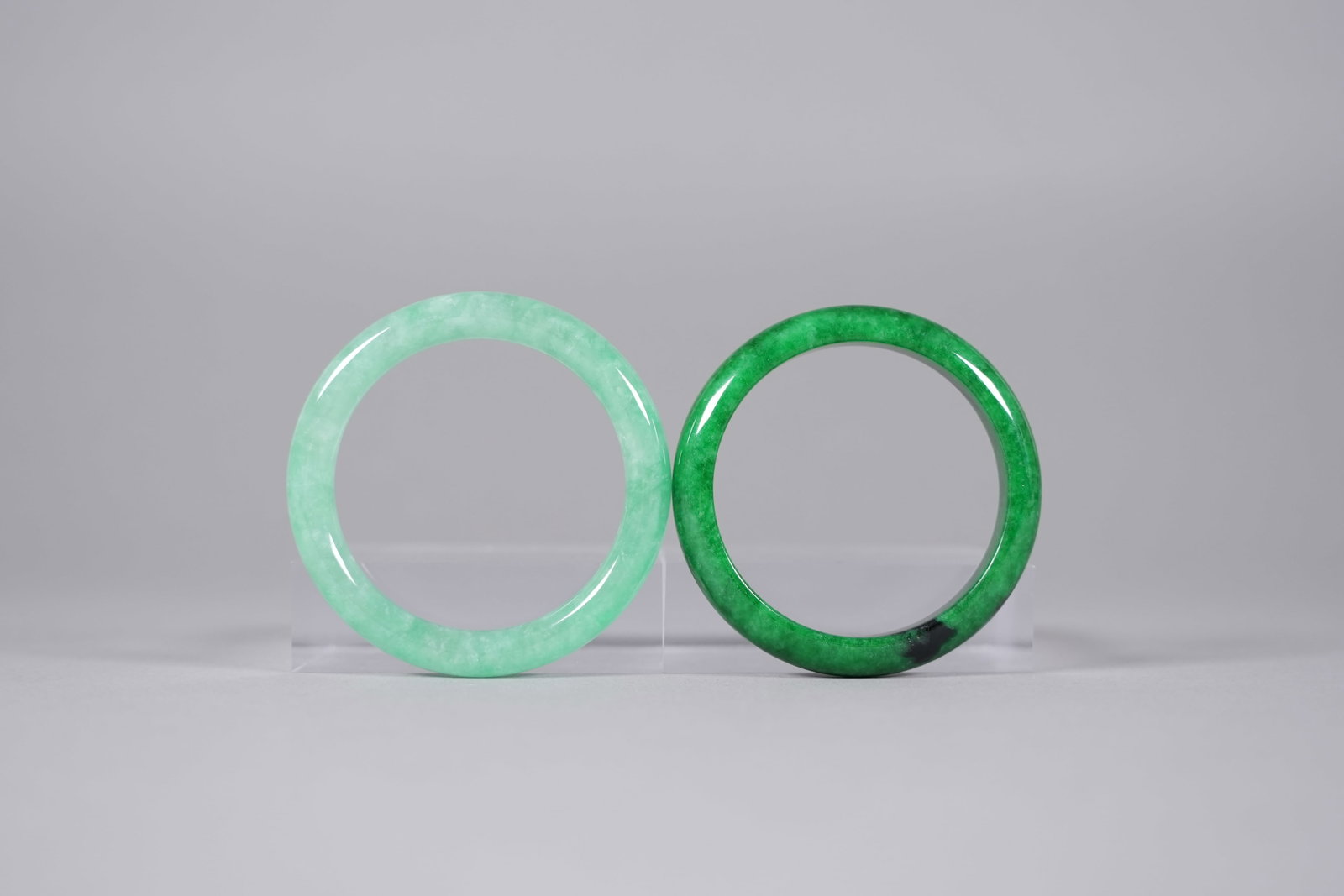 Lots Chinese apple green bangles - 3