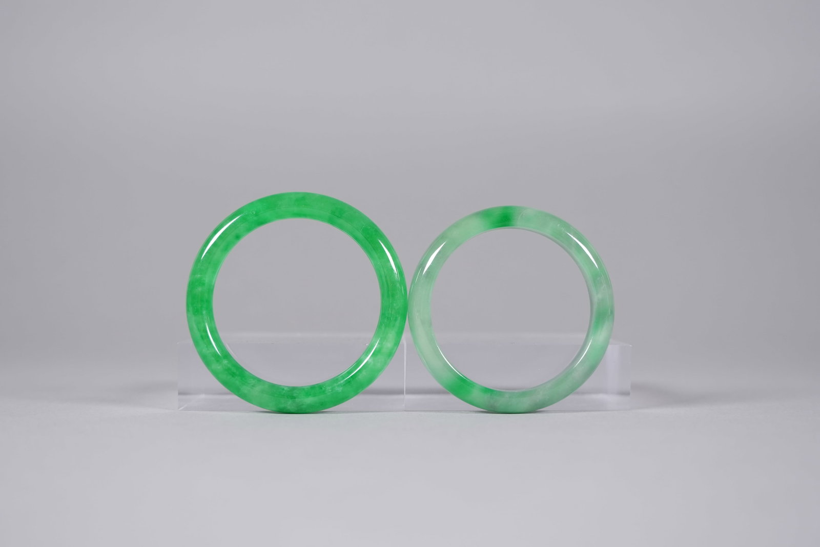 Lots Chinese apple green bangles - 4