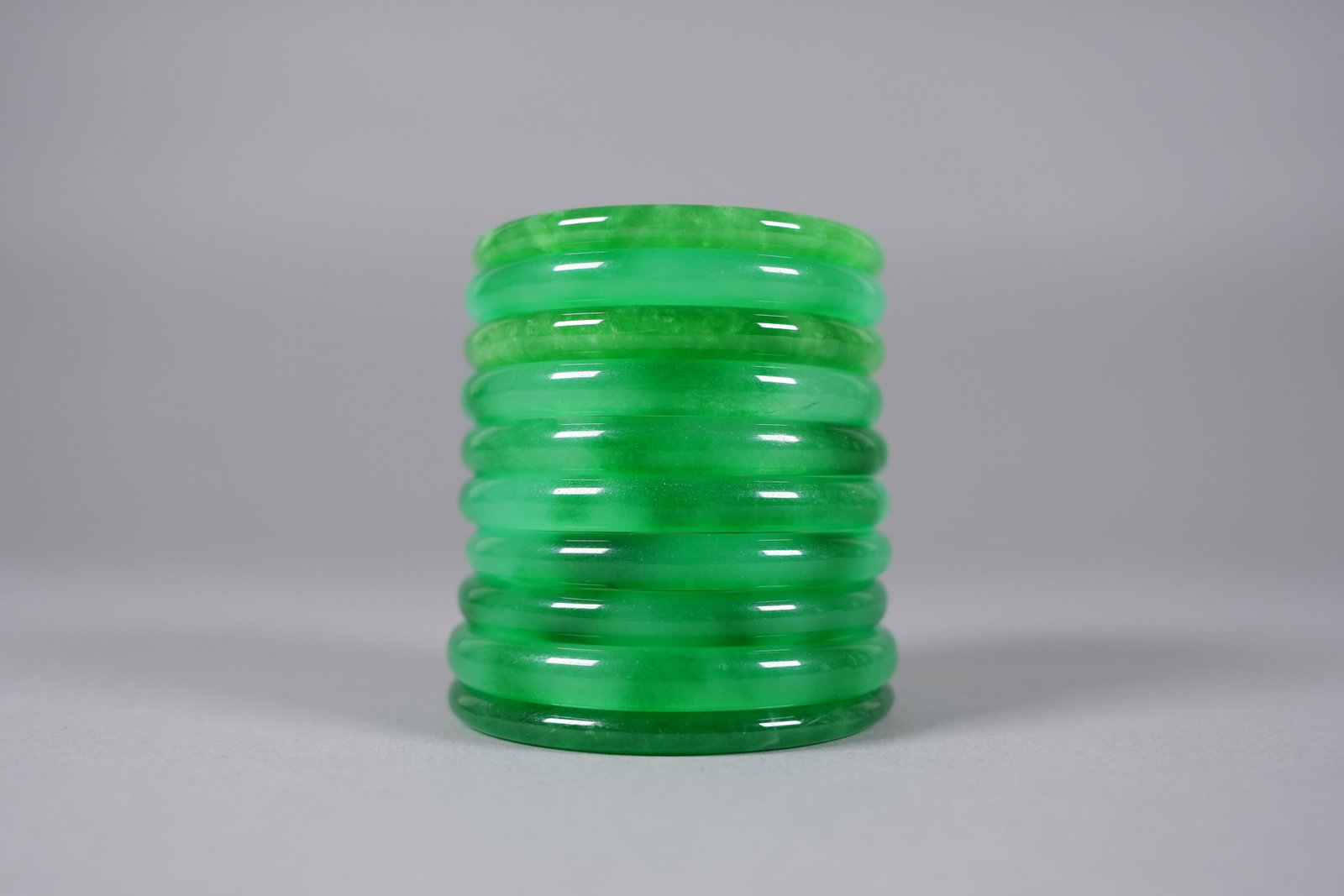 Lots Chinese apple green bangles - 4