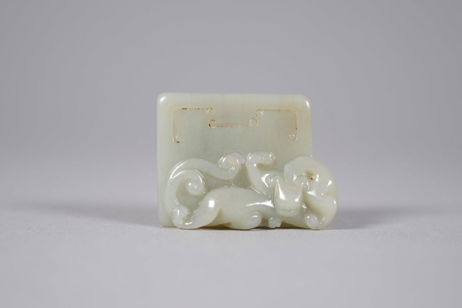 Chinese antique celadon jade - 5