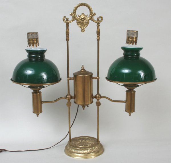 226 Vintage Double Student Lamp