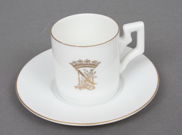 Napoleonic Porcelain Cup and Saucer