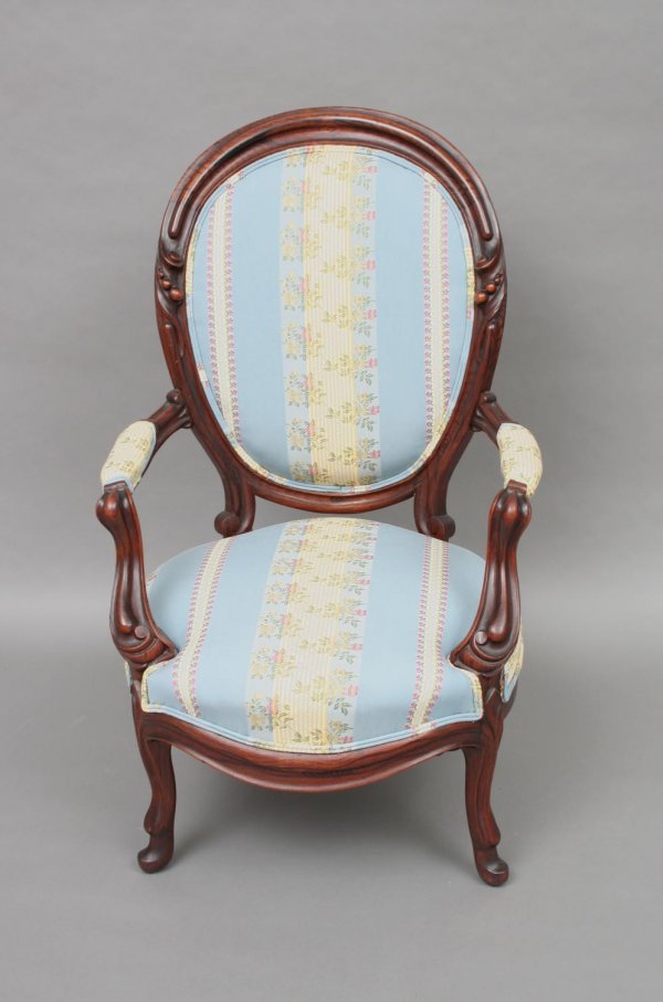 American Victorian Rosewood Parlor Chair