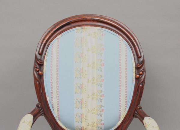American Victorian Rosewood Parlor Chair - 2