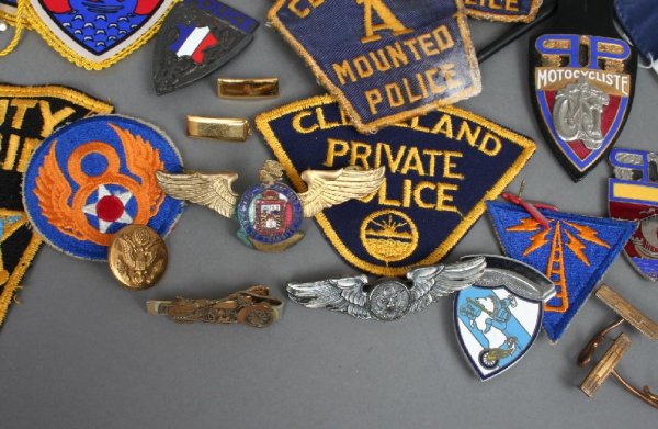 Group of Military, Motorcycle and Police Memorabil - 3