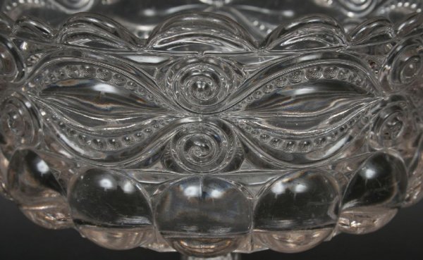 American Molded Glass Compote 19thc. - 2