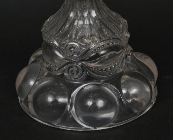American Molded Glass Compote 19thc. - 3