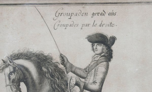 Trio of 18th c. Equestrian or Dressage Horse Print - 6