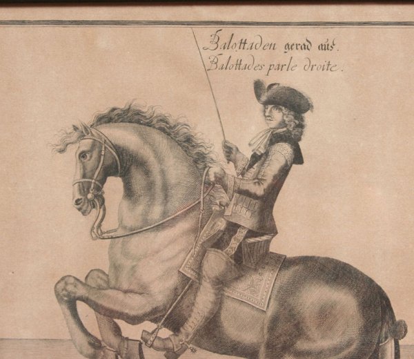 Trio of 18th c. Equestrian or Dressage Horse Print - 9