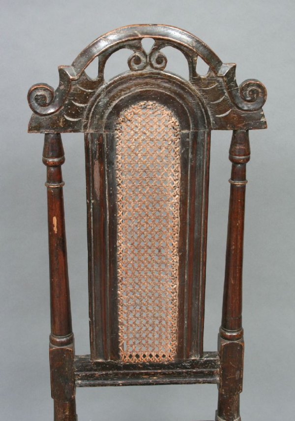 Pair of Jacobean Style Caned Side Chairs - 6