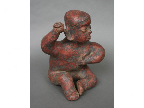 Pre-Columbian Style Primitive Pottery Figure