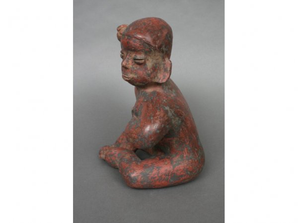 Pre-Columbian Style Primitive Pottery Figure - 2