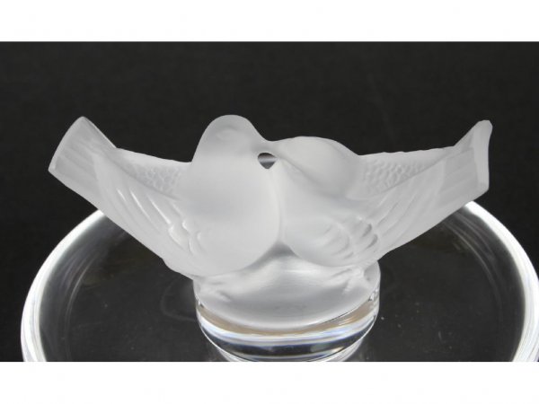 Two Lalique Crystal Bird Pin Trays - 6