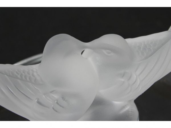 Two Lalique Crystal Bird Pin Trays - 7
