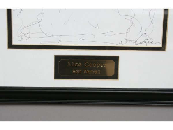 Alice Cooper Self Portrait Ink Drawing - 4