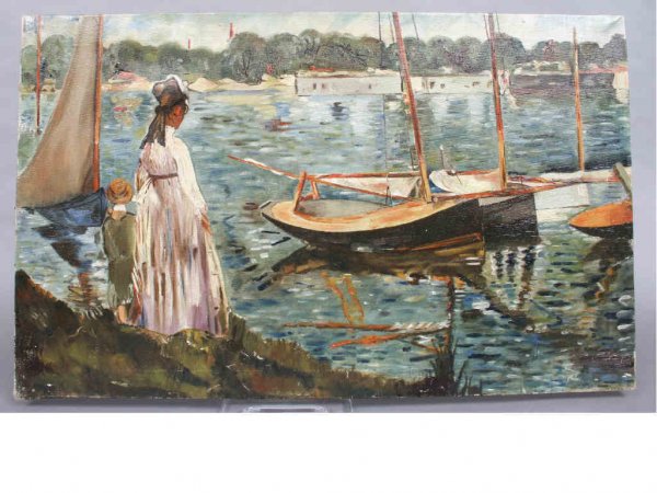 Impressionist Style Oil Boating Oil Painting - 2