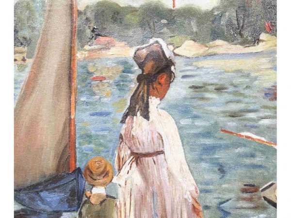 Impressionist Style Oil Boating Oil Painting - 3