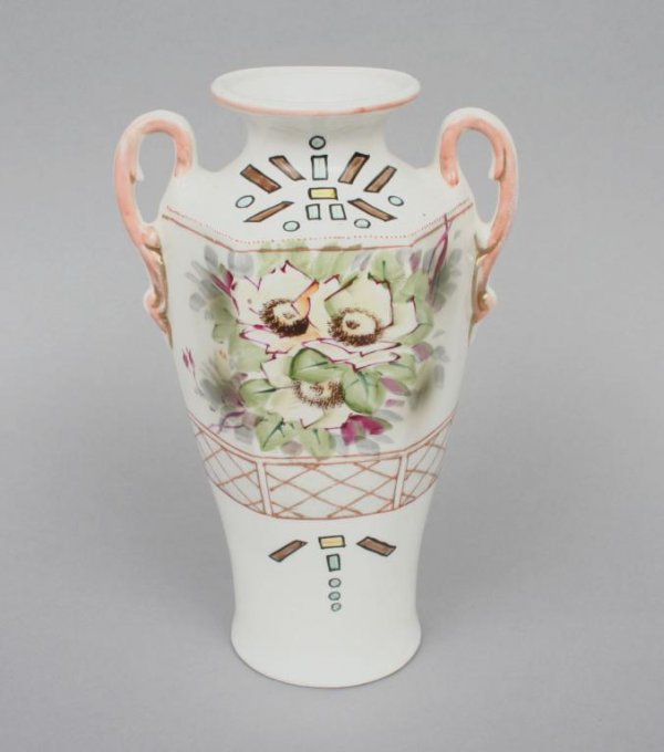 538 Royal Nippon Nishiki Vase with Floral Motif