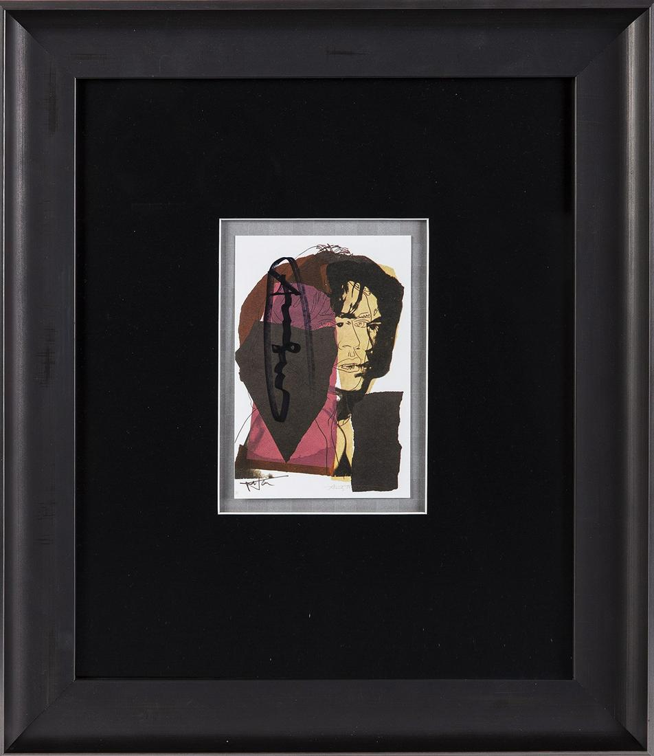 Andy Warhol, Mick Jagger FSII 139 Announcement Signed Invitation (1 of 5)