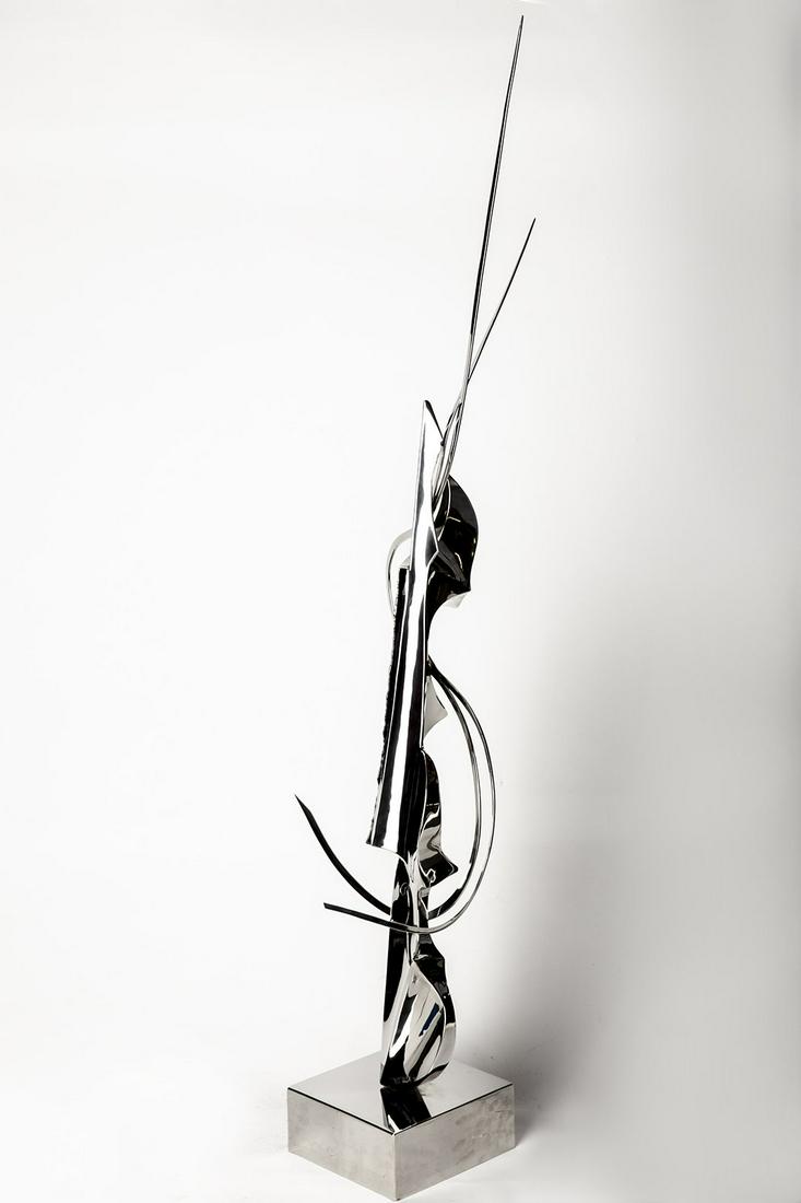 Leonardo Nierman, Cello Steel Sculpture (1 of 8)