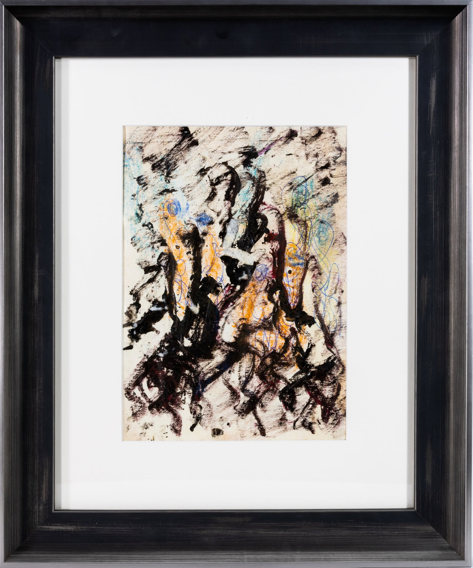 Purvis Young Dual-Sided Signed Original Mixed Media Drawing (1 of 11)