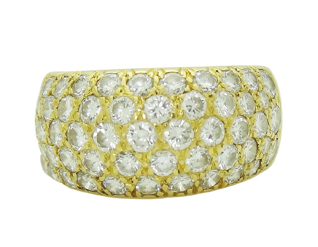Van Cleef & Arpels 18K Yellow Gold Diamond Ring size (1 of 3)