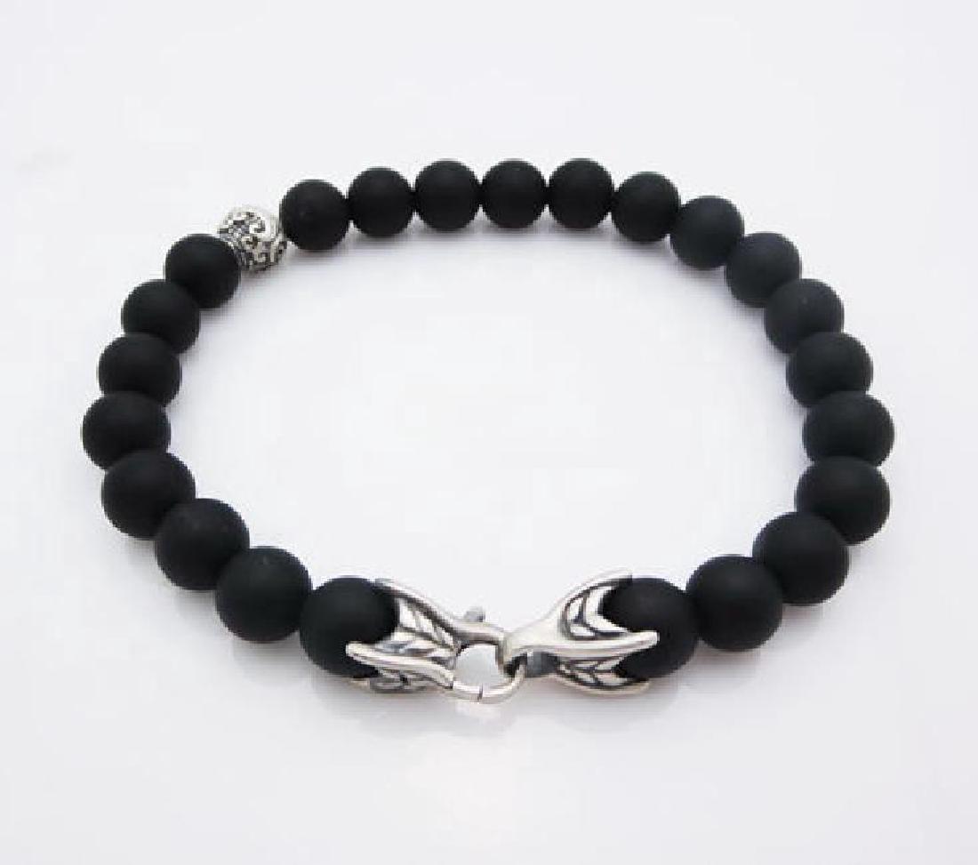 DAVID YURMAN 8mm Spiritual Bead Black Onyx Bracelet (1 of 6)