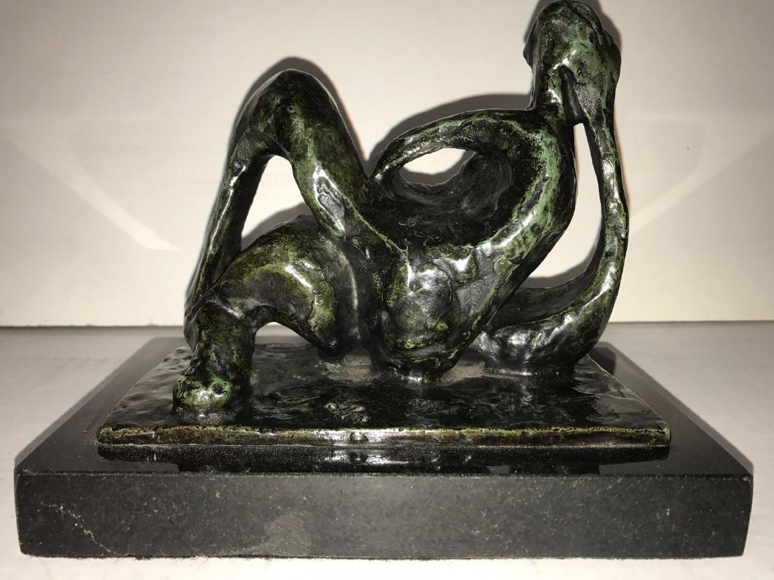 RUSSIAN- LITHUANIAN BRONZE SCULPTURE JACQUES LIPCHITZ: RUSSIAN- LITHUANIAN BRONZE SCULPTURE JACQUES LIPCHITZ (1891 - 1973). Signed J. Lipchitz on Base. Size 6 1/2" L X 5.8" Tall Base 7 1/2" L x 4 1/2" Wide Signed and Numbered 3 of 7