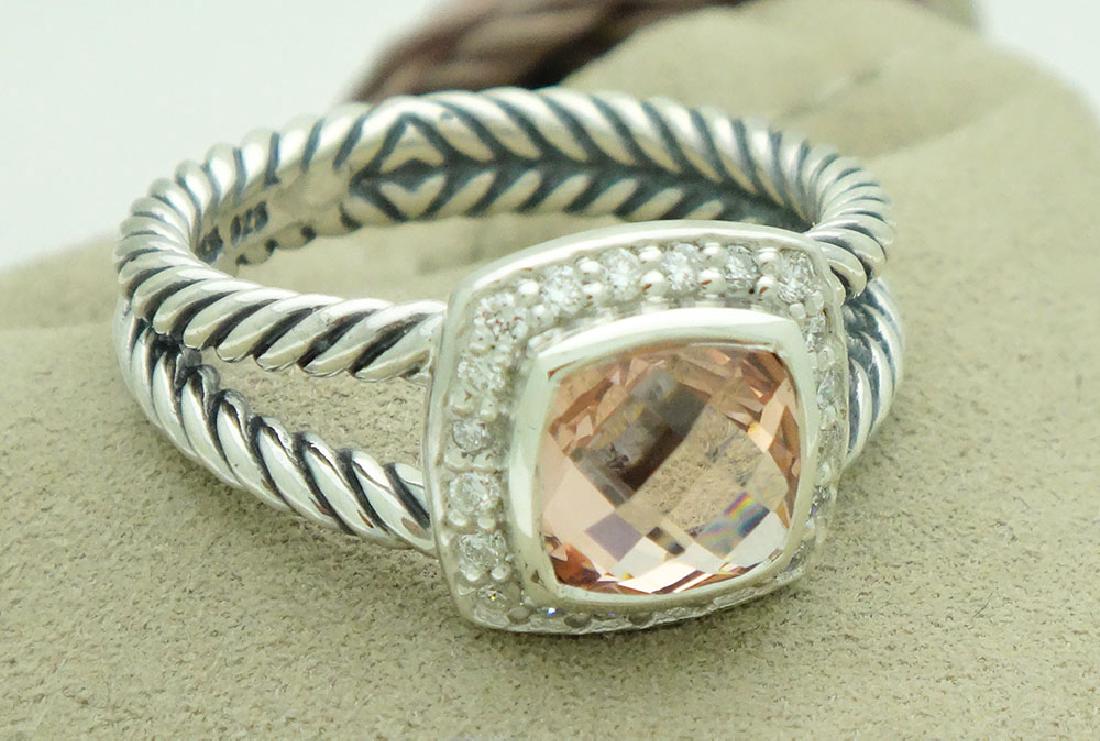 David Yurman Sterling Silver petite Albion Morganite (1 of 4)