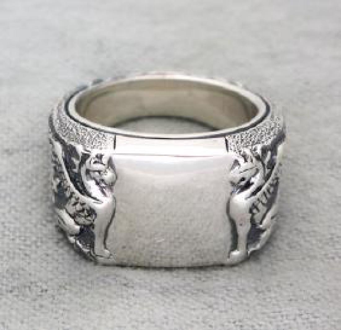 David Yurman Sterling Silver Men's Petrvs Griffin Ring (1 of 5)