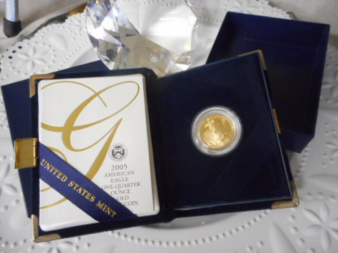 2005 $10.00 US MINT ONE-QUARTER OUNCE PROOF AMER GOld (1 of 4)