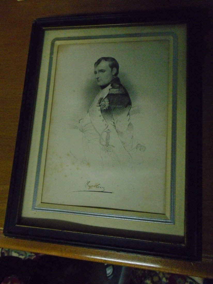 RARE Engraving of Napoleon F Halpin Paul Delaroche Fram (1 of 5)