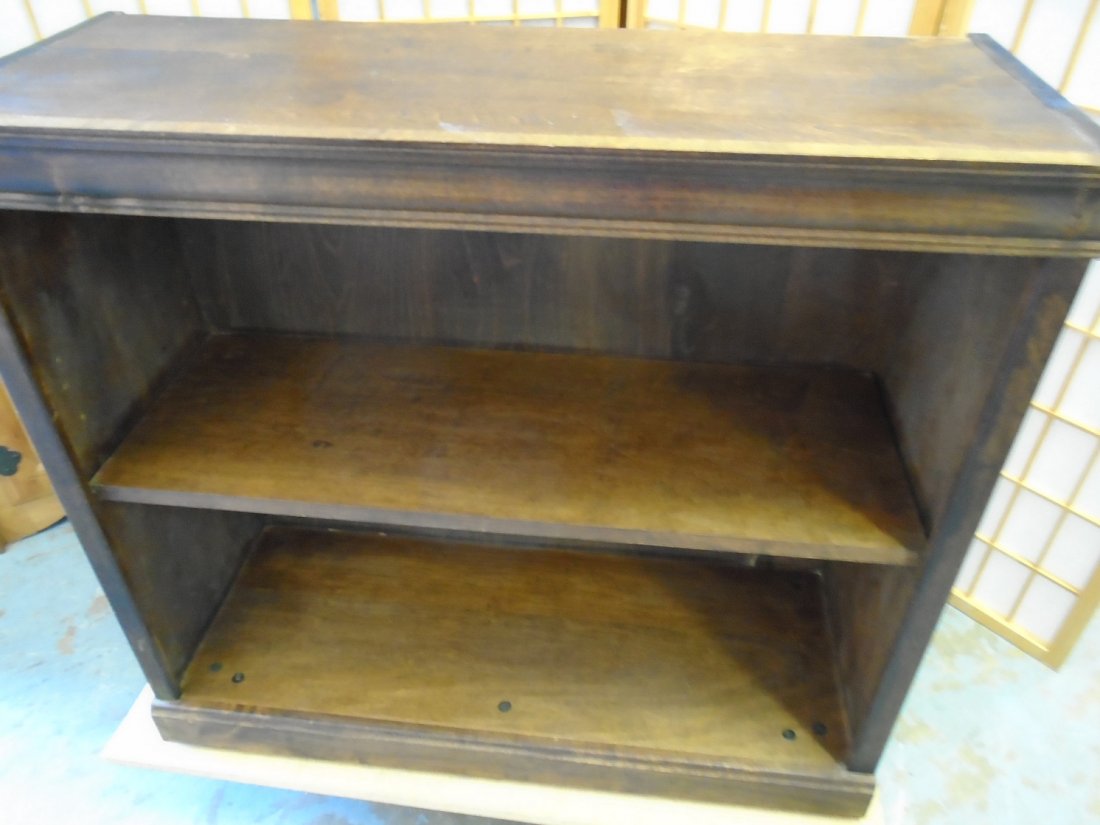 Vintage Walnut bookcase: Vintage Walnut bookcase 29" tall x 32" wide 12 1/2" deep 1 shelfvery good condition