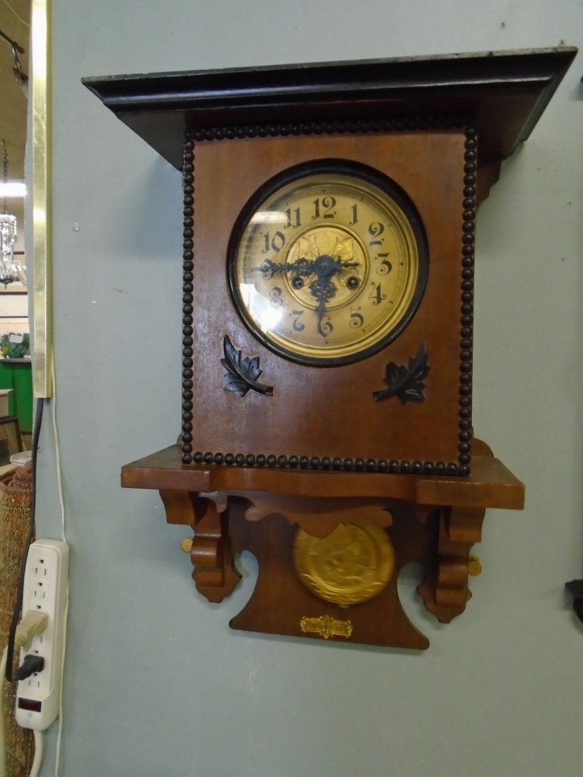 Gorgeous late 1800's German Regulator Wall Clock (1 of 13)