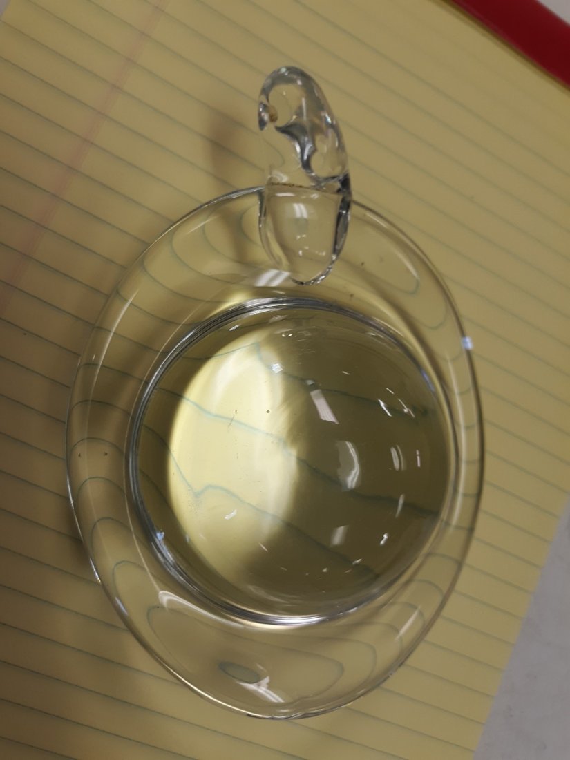 vintage estate turtle paperweight magnifier: vintage estate turtle paperweight magnifier excellent estate art glass turtle paperweight magnifier 6 1/4" long 2 3/8" tall exec conditon no damage see pics