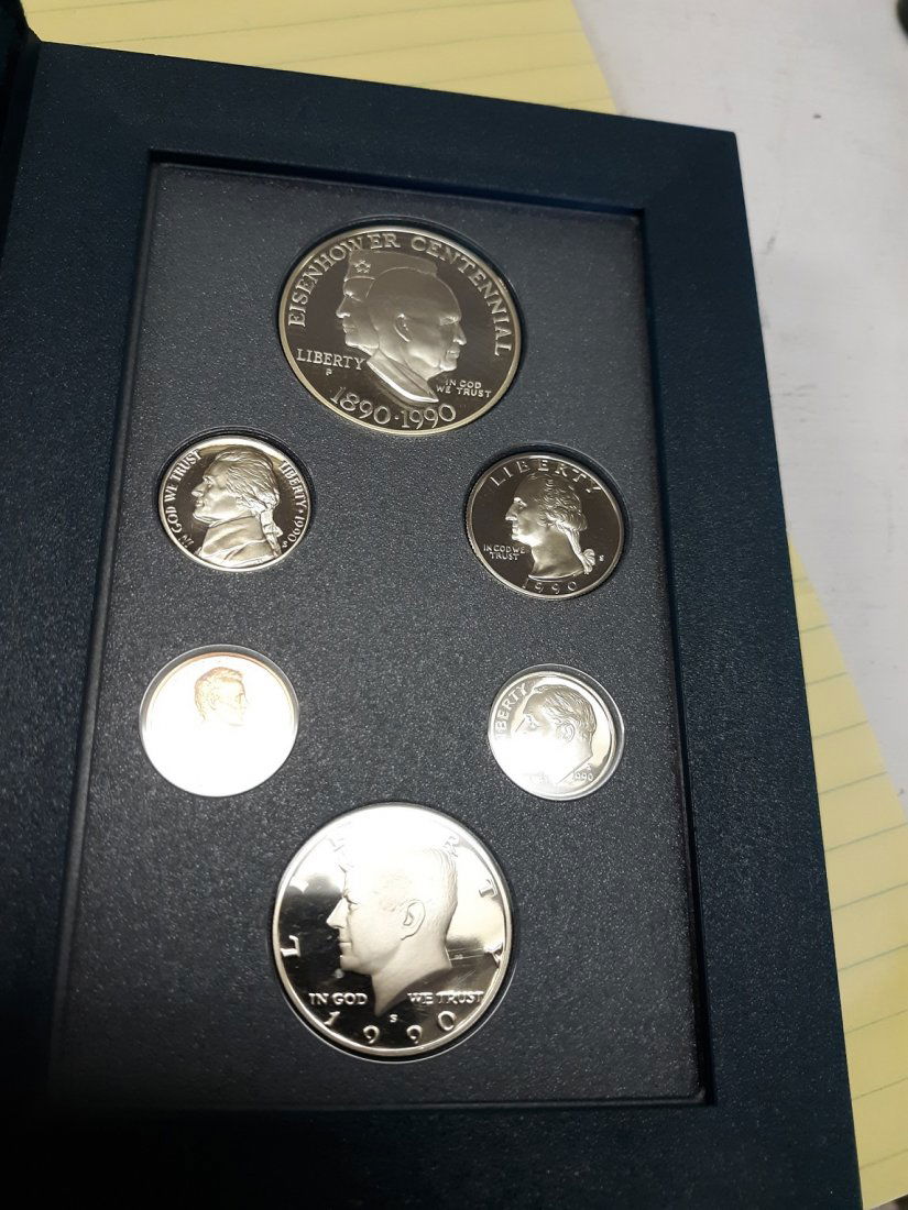 1990 Prestige Eisenhower Proof Set in Box (1 of 4)