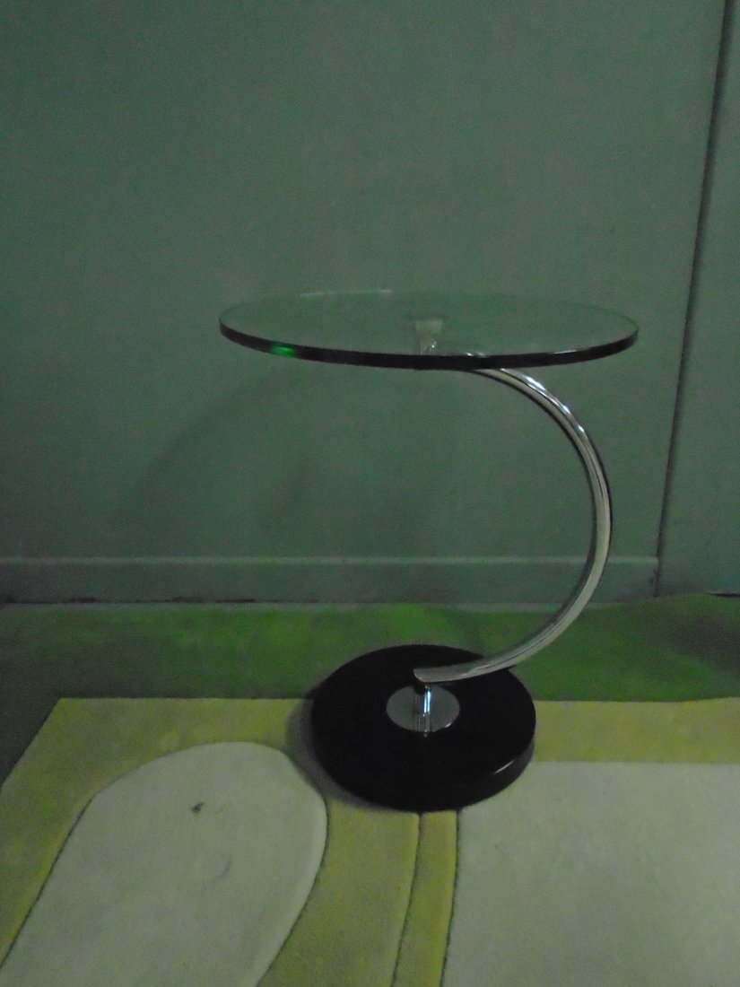 Mid-Century Modern Sculptural Chrome and Glass Tubular (1 of 3)